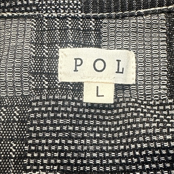 POL Crochet Knit Boho Jacket Retro Floral Farmhouse Plaid Patchwork Size L - Picture 9 of 11